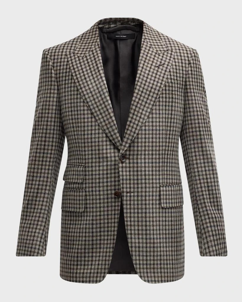 Tom Ford Men's Damier Shelton Check Sport Coat 1