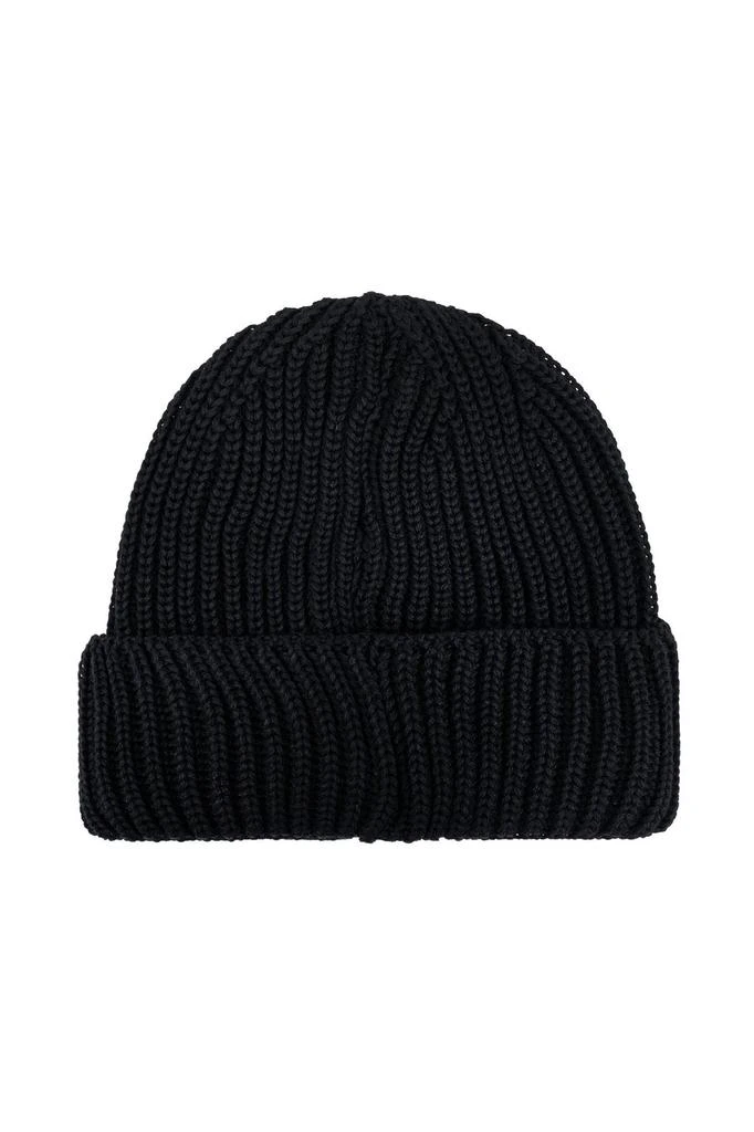 Emporio Armani Emporio Armani Logo Patch Turn-Up Brim Knitted Beanie 2