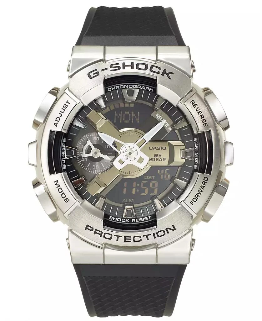 G-Shock Men's Analog-Digital Black Resin Strap 52mm, GM110-1A 5