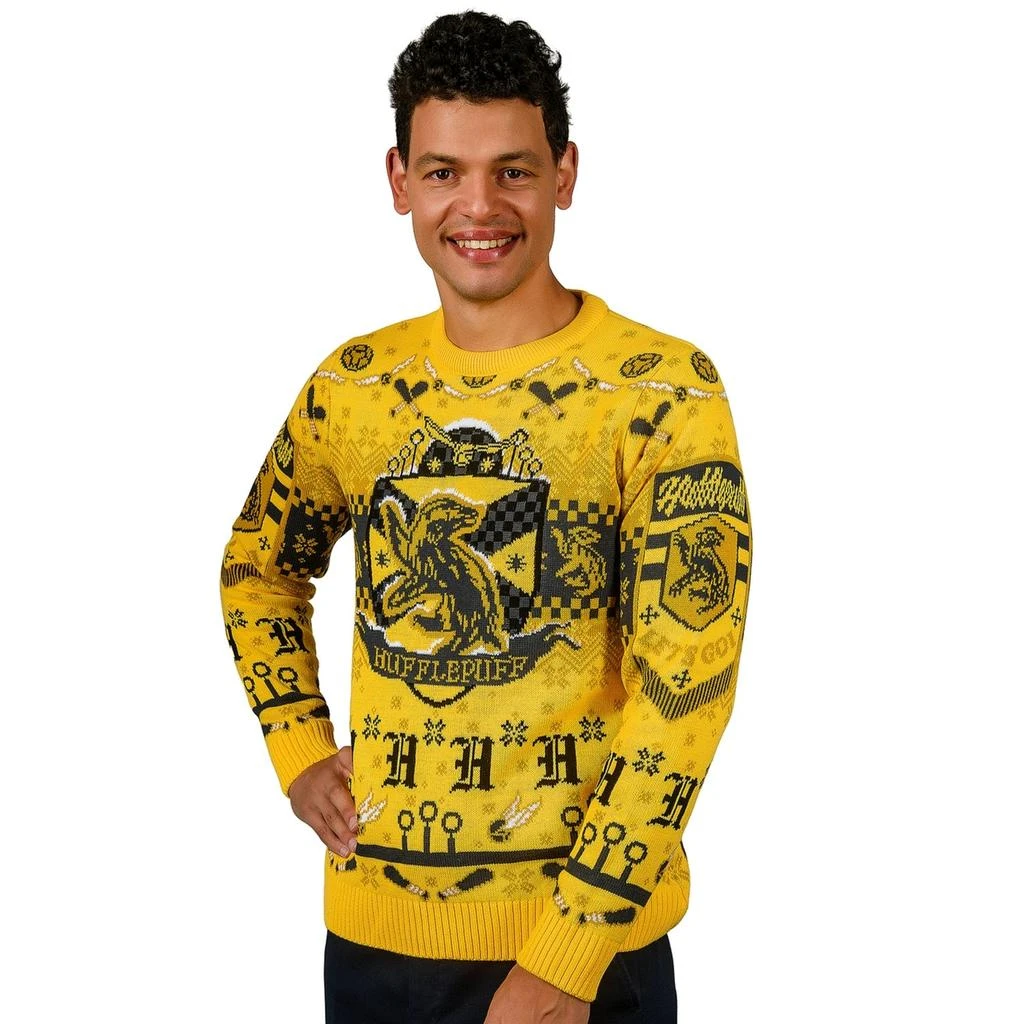 undefined Harry Potter Hufflepuff Quidditch Knitted Christmas Jumper 1