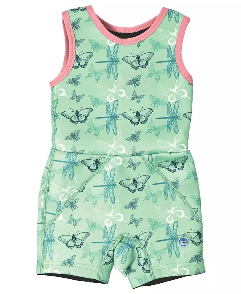 Splash About Little Girl's Jammer Wetsuit with Swim Diaper Dragonfly 1