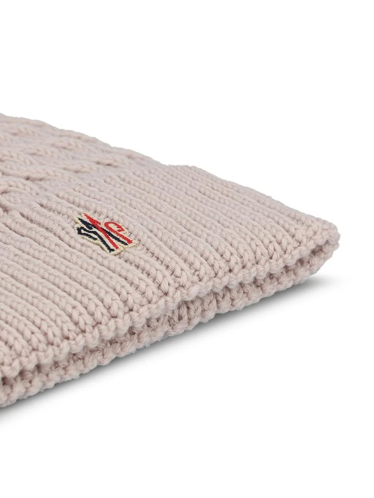 Moncler Moncler Grenoble Cable Knit Pom Pom Beanie Hat 3
