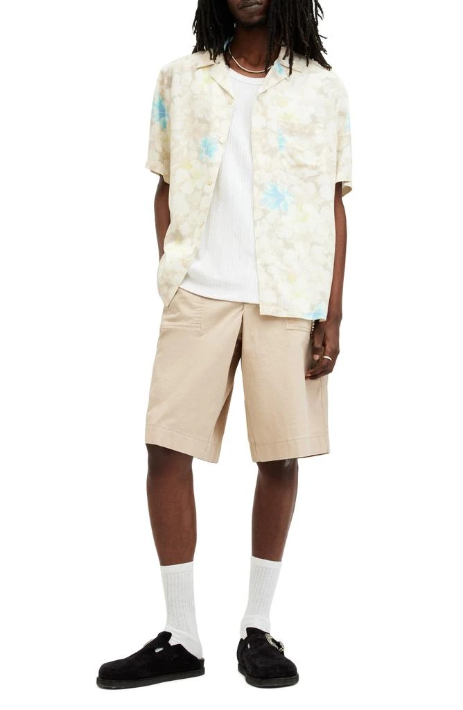 ALL SAINTS Nevada Floral Print Camp Shirt 5