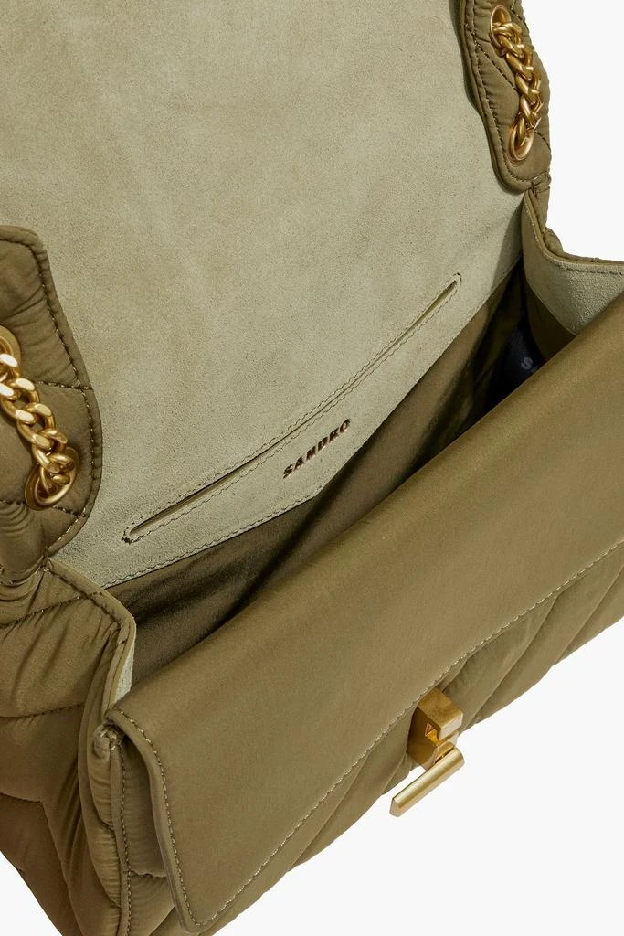 Sandro Quilted shell shoulder bag 5