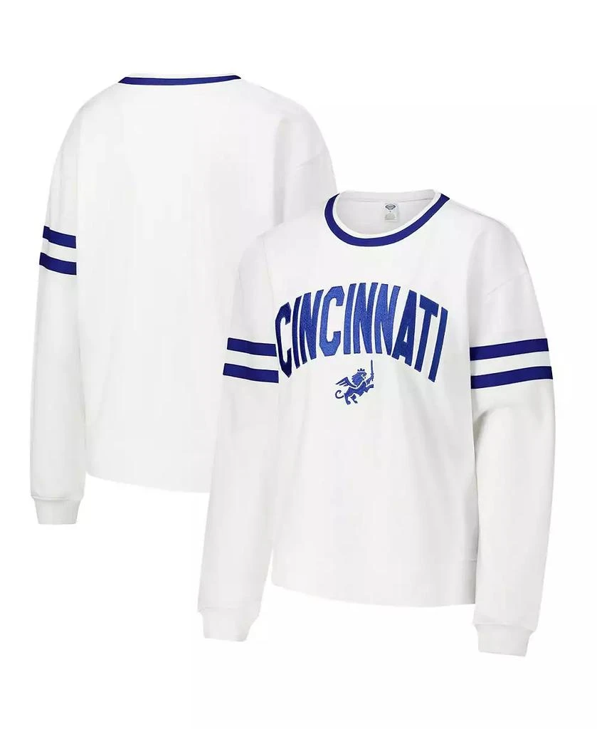 Concepts Sport Women's White FC Cincinnati Borough Long Sleeve T-Shirt 1