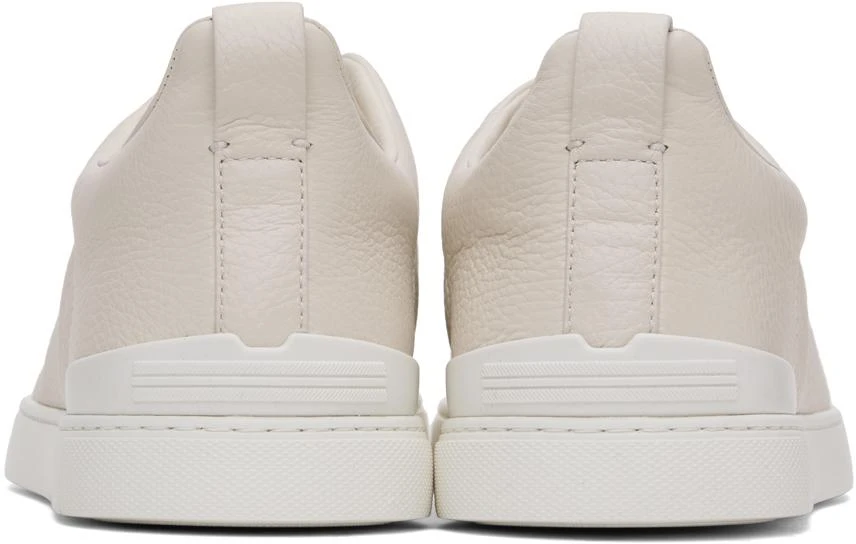Zegna Off-White Triple Stitch Sneakers 2
