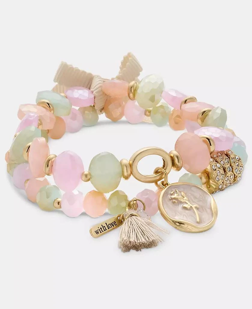 Lonna 
Lilly Gold-Tone Multi Bead Stretch Bracelet