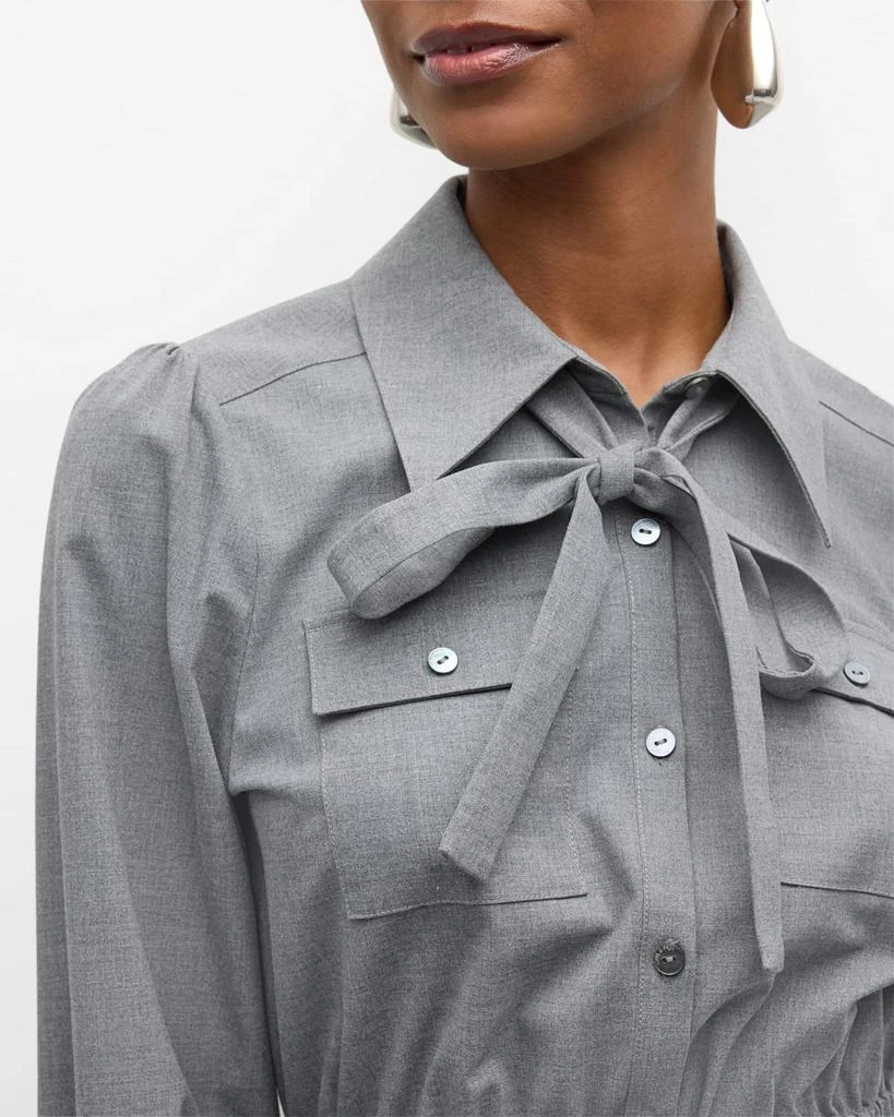 Cinq a Sept Francesca Long-Sleeve Crop Top 5