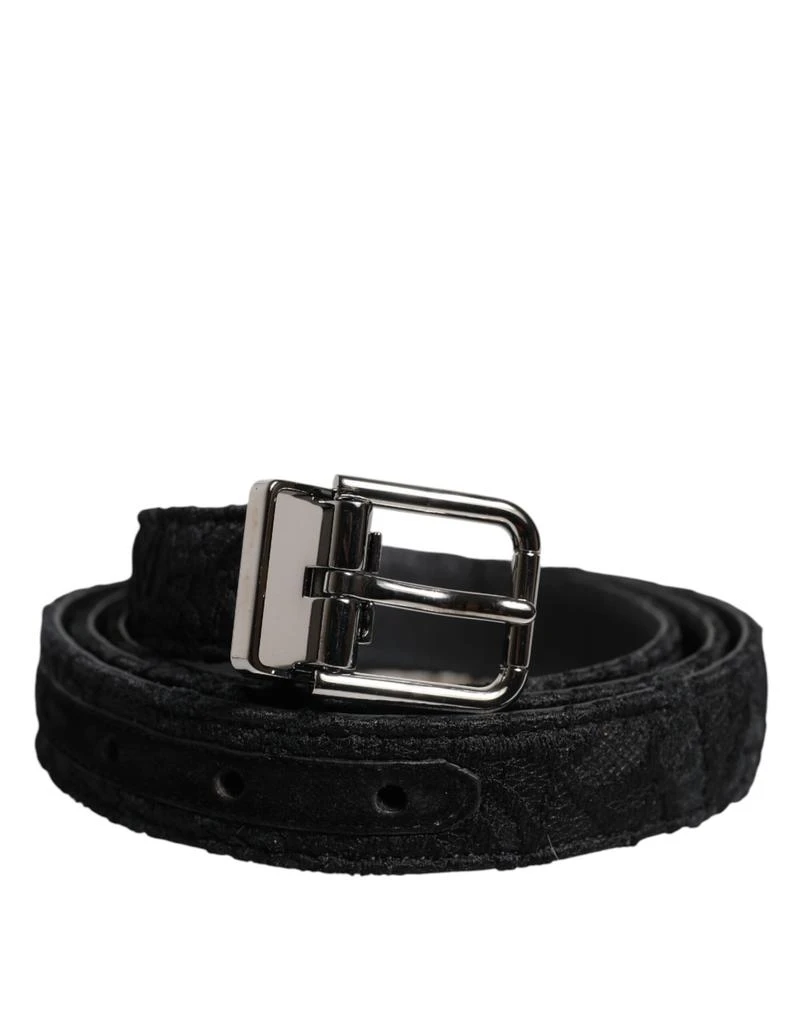 Dolce 
Gabbana Cotton Blend Metal Buckle Men
s Belt