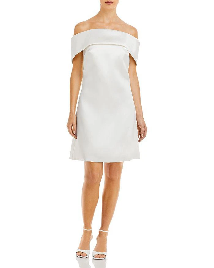 Amsale Off The Shoulder Shift Dress 3