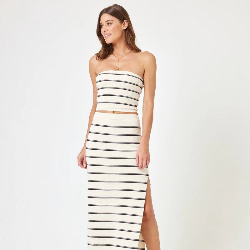 L*Space Amalfi Skirt Mykonos Stripe 1