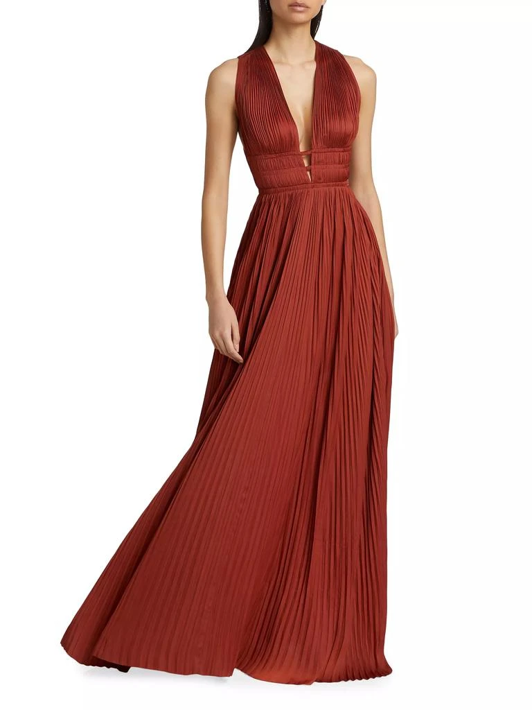 Ulla Johnson Veda Satin Plissé Gown 2