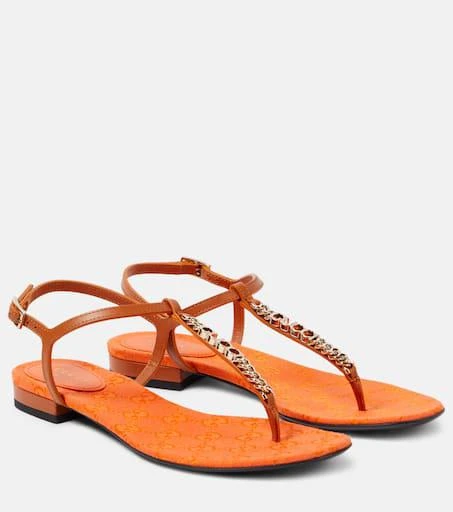 Gucci Gucci Signoria leather thong sandals 1