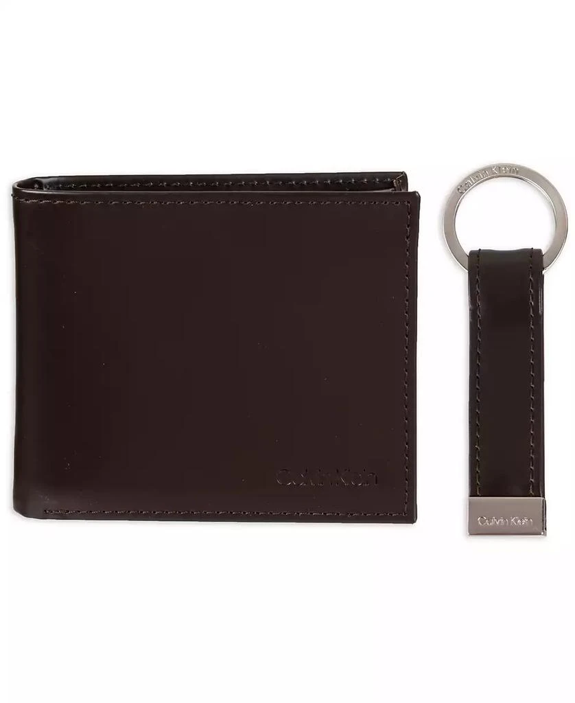 Calvin Klein Men's RFID Passcase Wallet & Key Fob Set 1