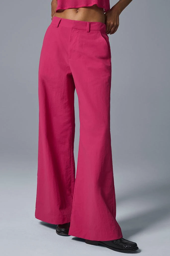 Alo High-Waist Street Smart Trouser - Pink Summer Crush 1