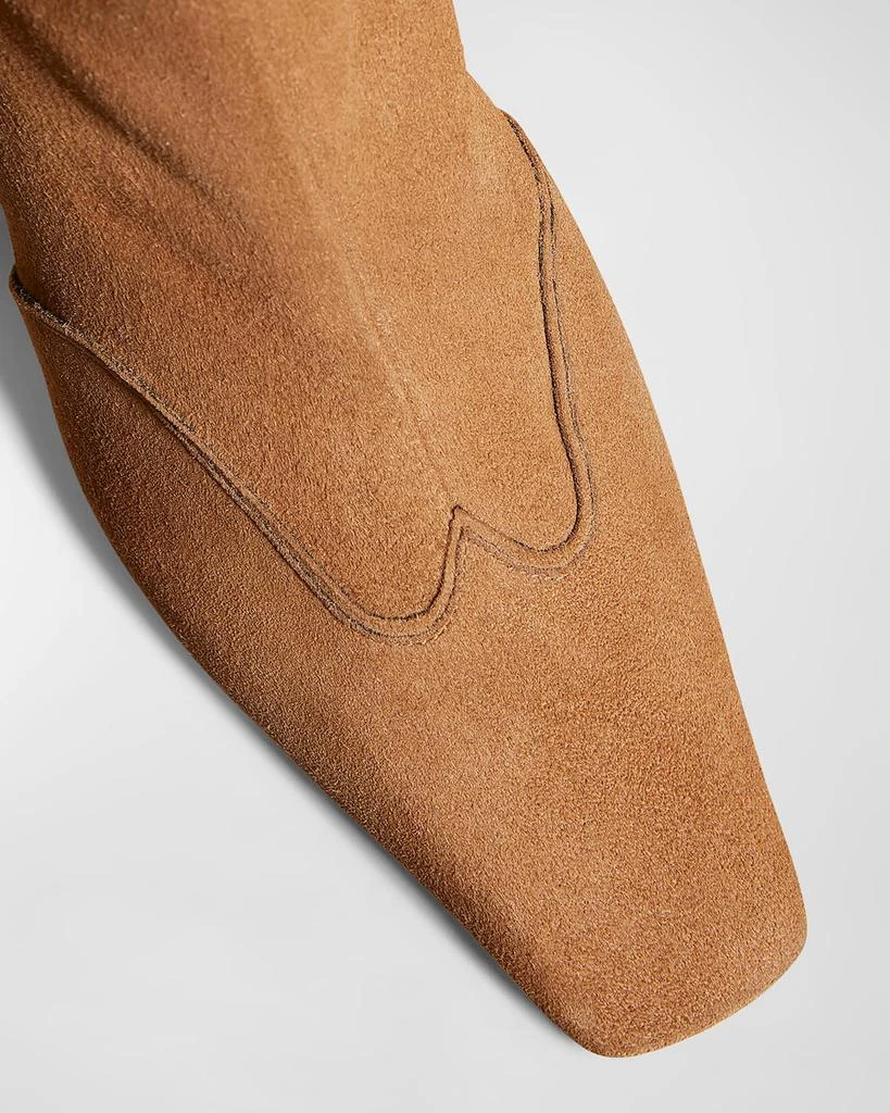 Khaite Nevada Suede Ankle Booties 5