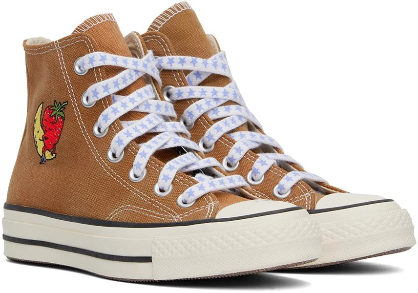 Sky High Farm Workwear Beige Converse Edition Upcycled Woven Chuck 70 Sneakers 4