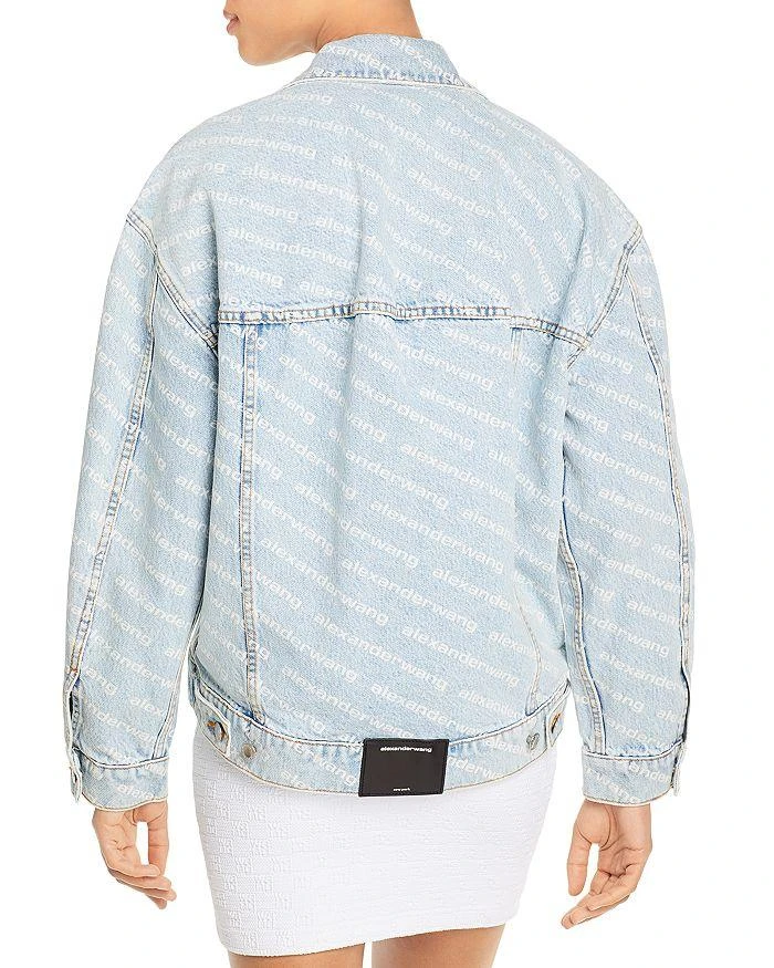 Alexander Wang Falling Back Logo Denim Jacket 2