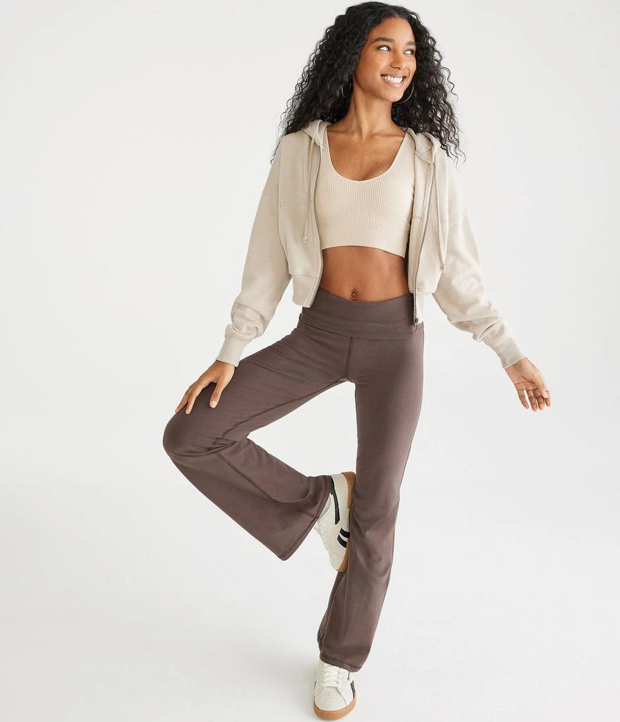 Aeropostale Flare High-Rise Fold-Over Pants 2
