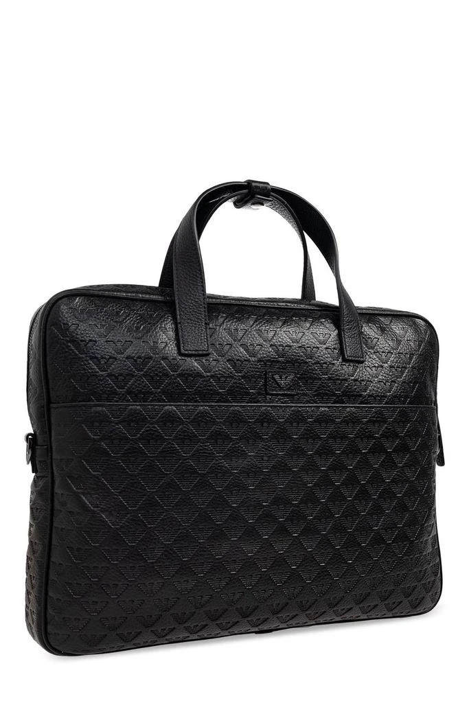 Emporio Armani Emporio Armani Logo Debossed Briefcase 3