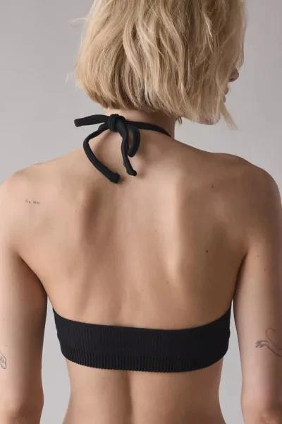 Out From Under Out From Under Marie Seamless Knit Halter Bra Top 4