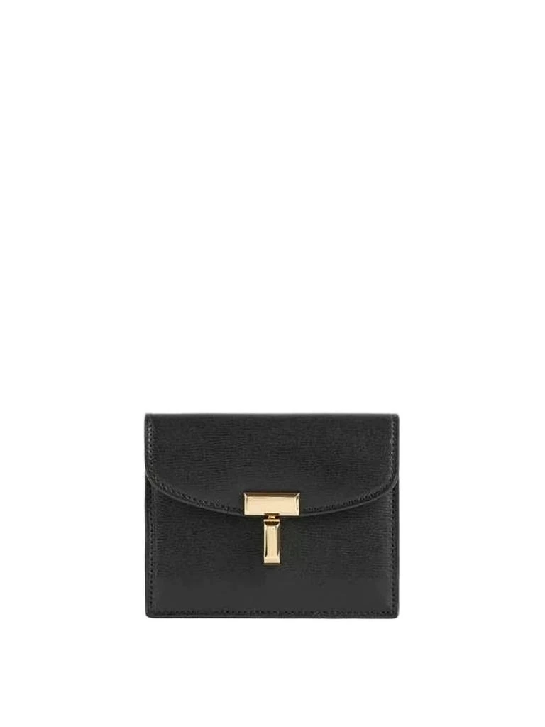Totême Sleek Black Cowhide Leather Wallet