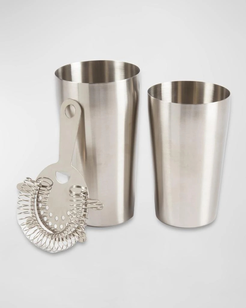 Bey-Berk Boston Stainless Steel Cocktail Shaker with Strainer 2