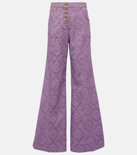 ETRO Printed flared jeans 1