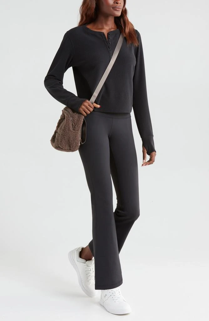 Zella Cozy Rib Henley 1