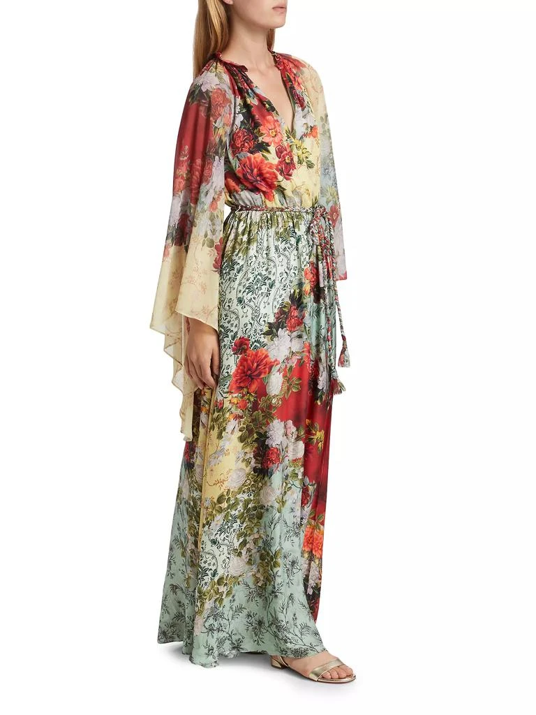 Alice + Olivia Malinda Printed Caftan Dress 4