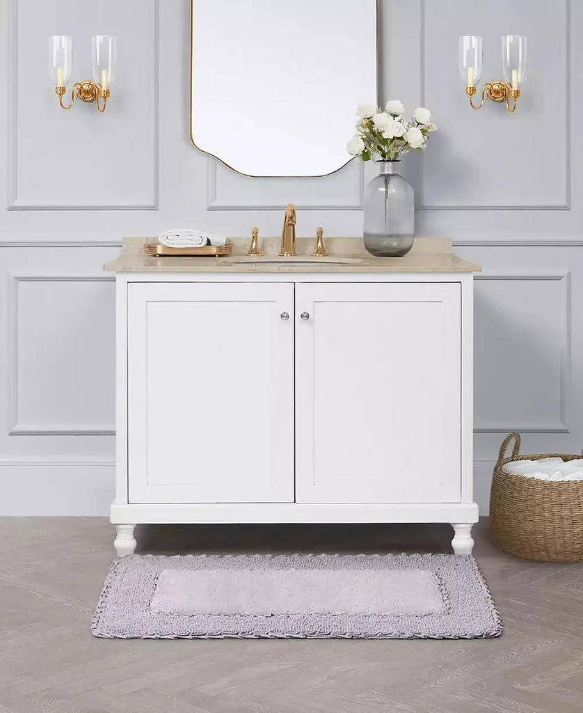 Laura Ashley Cotton Ruffled Bath Rug 7