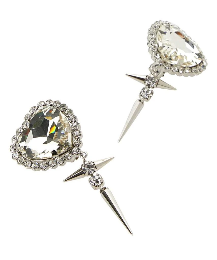 Alessandra Rich Alessandra Rich Heart Shaped Clip-On Earrings 2