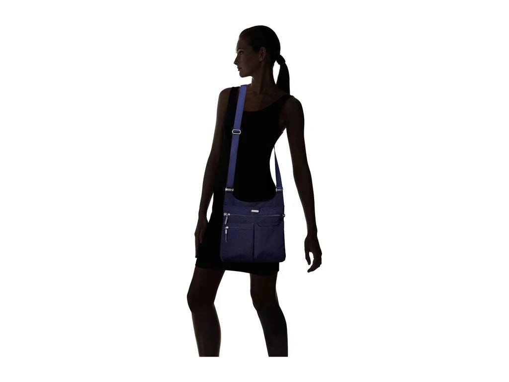 Baggallini On Track Zip Crossbody with RFID Phone Wristlet 7