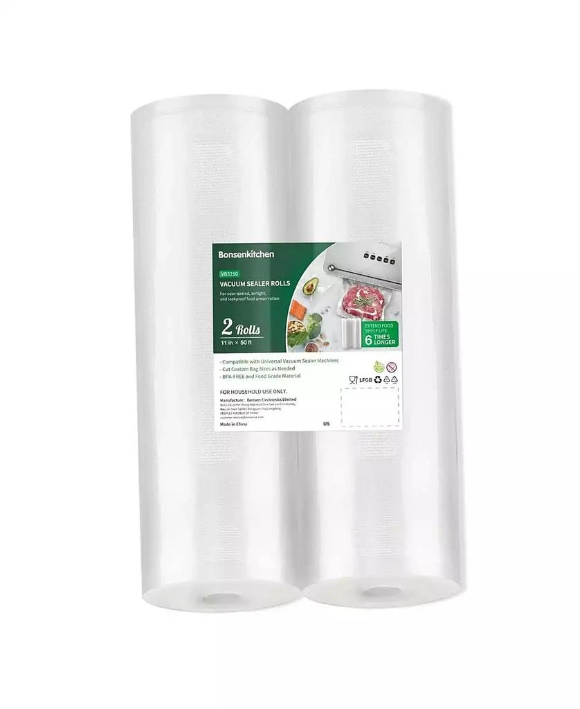 Bonsaii Bonsenkitchen Vacuum Sealer Bags – 11"x50
Rolls, 2 Pack, BPA-Free, Textured, Custom Size, Food Storage
Sous Vide