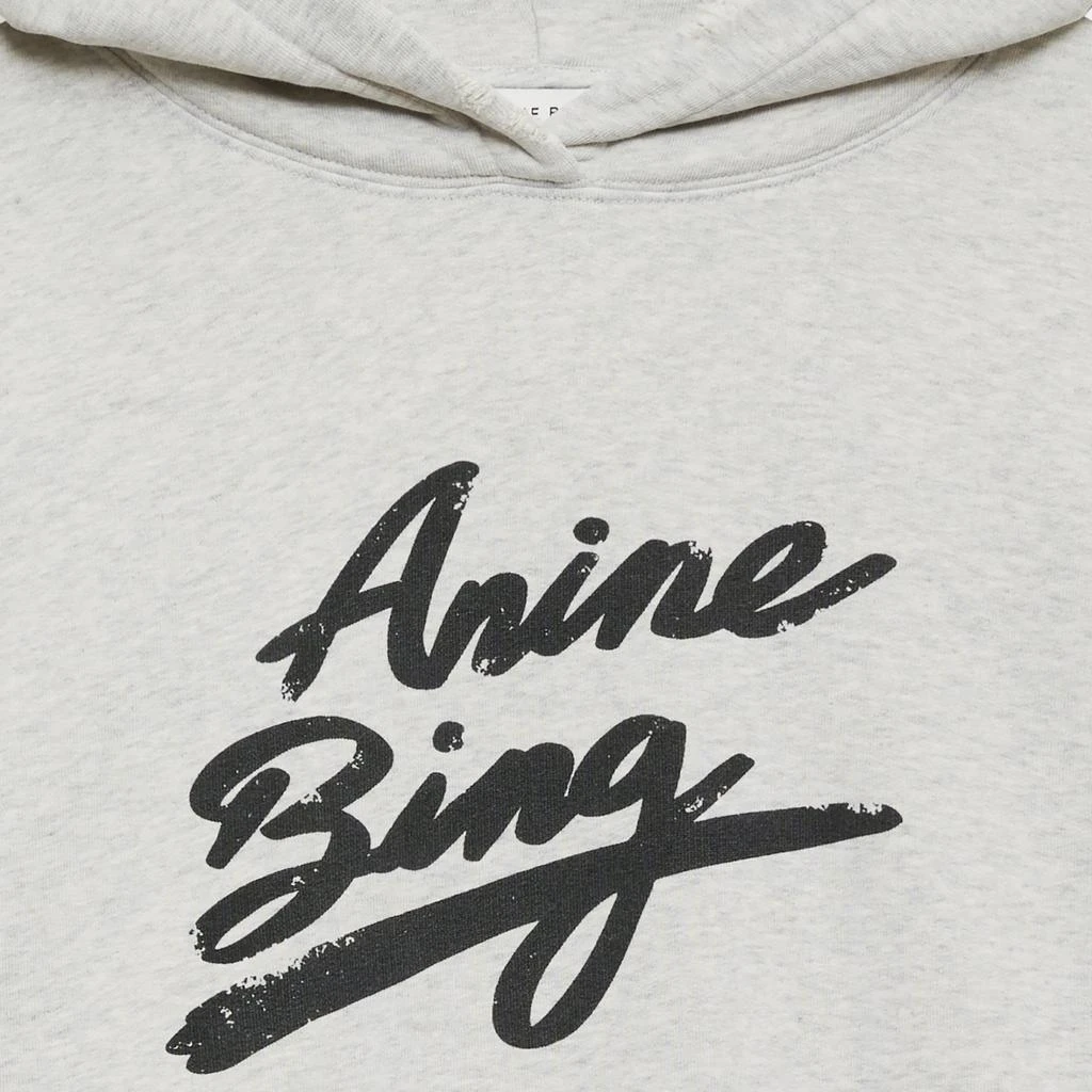 Anine Bing Harvey Signature Cotton-Jersey Hoodie 2