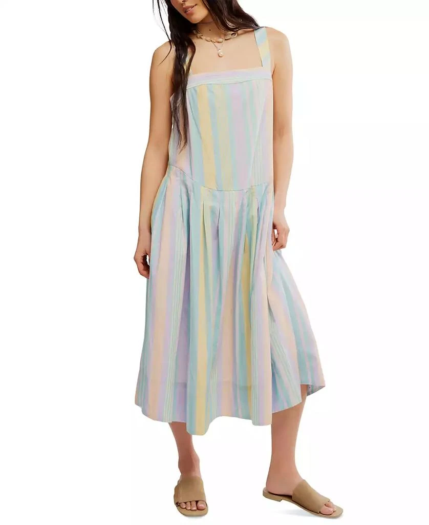 Free People Women's Primavera Striped Midi Dress 1