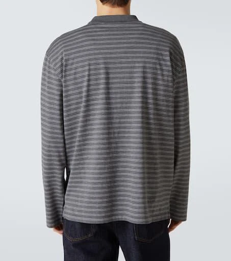 Miu Miu Striped cotton jersey polo shirt 4