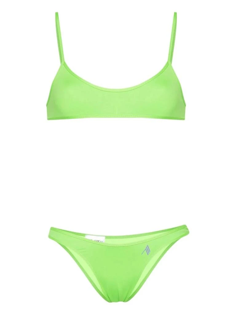 The Attico Rubberised-logo Bikini 1