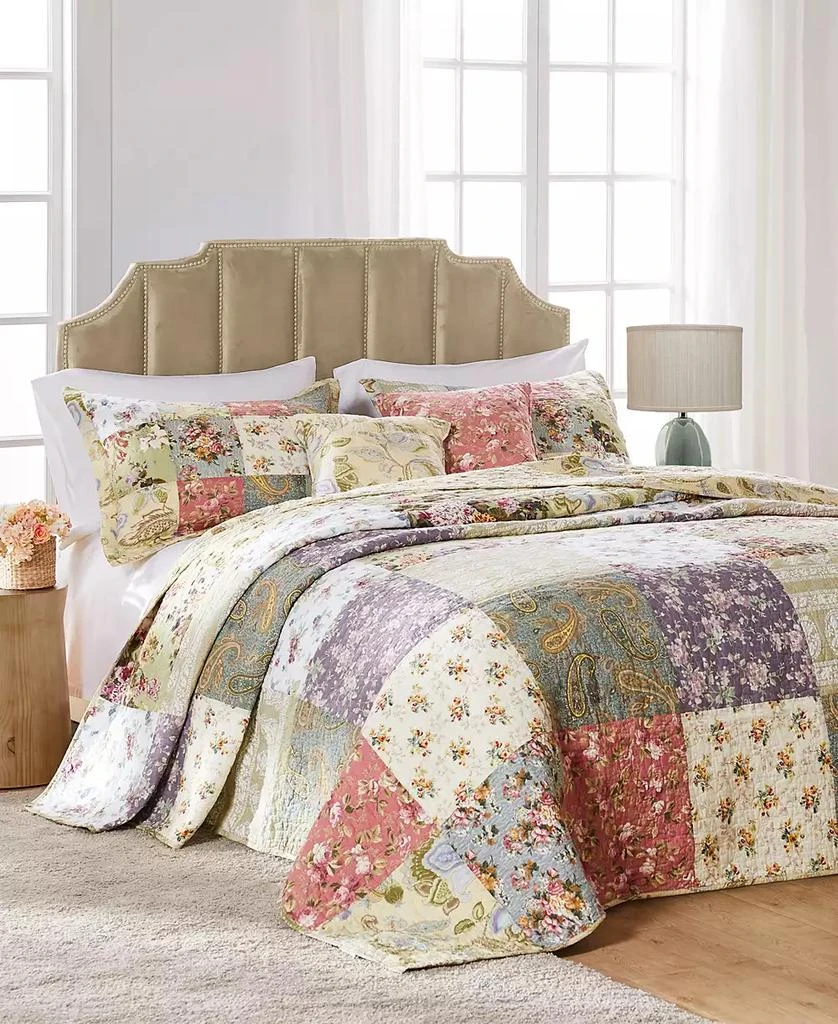 Macy's Blooming Prairie Authentic Patchwork 3 Piece Bedspread Set 1