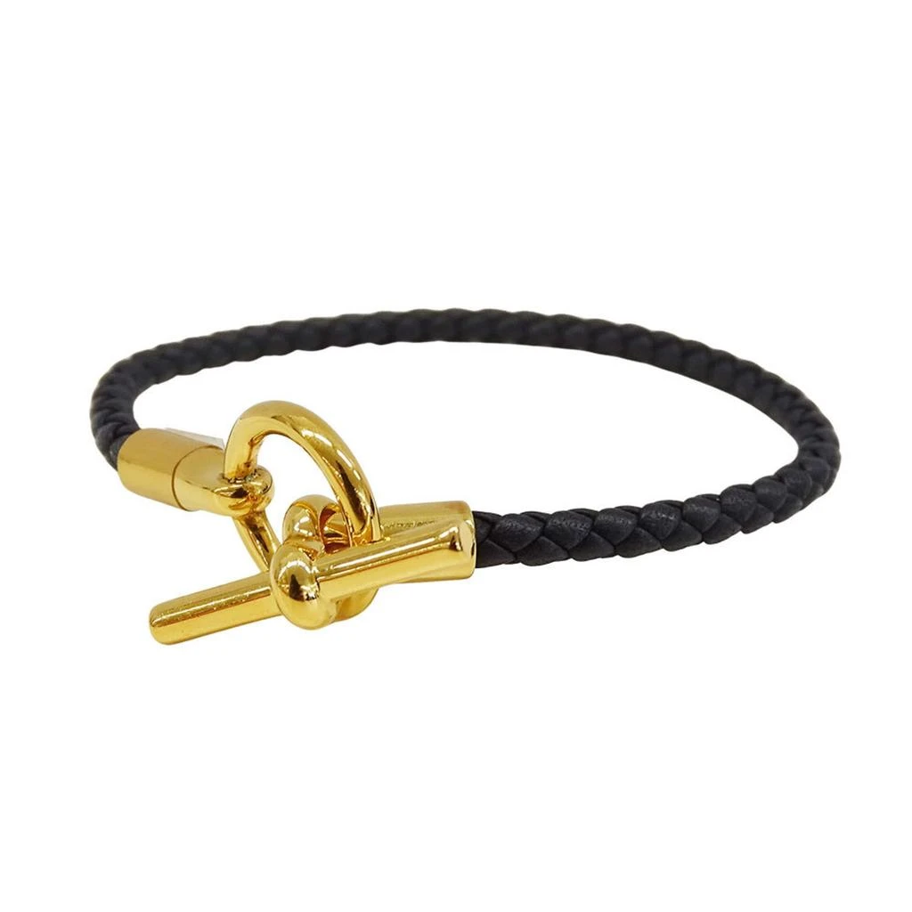 Hermes gold Leather Charm Bracelet (Pre-Owned)