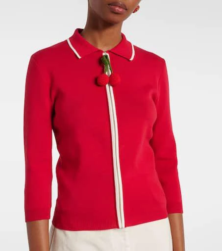 Valentino Ribbed-knit cotton cardigan 5