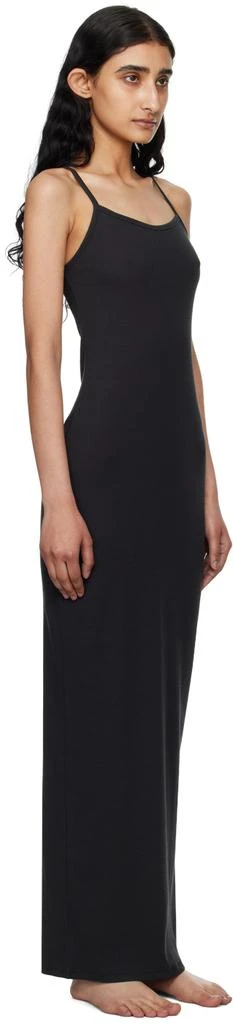 SKIMS Black Cotton Rib Long Cami Maxi Dress 2