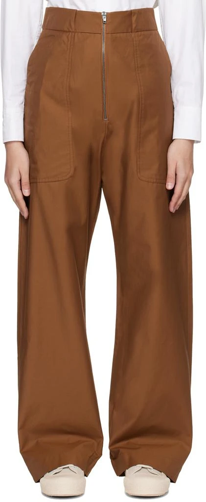 Studio Nicholson Brown Meyer Trousers 1