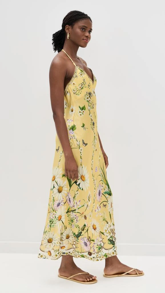 Camilla Chain Detail Silk Slip Dress 3