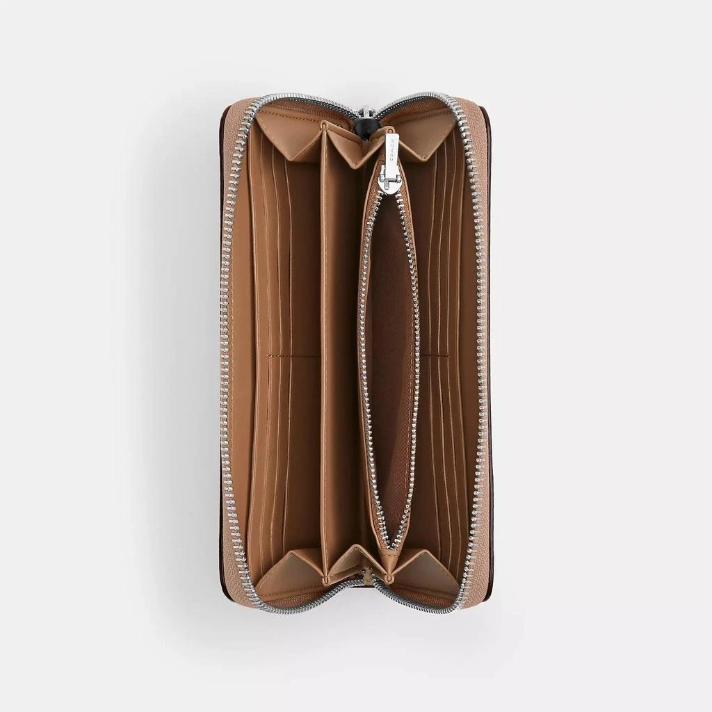 Coach Long Zip Around Wallet In Signature Canvas 2
