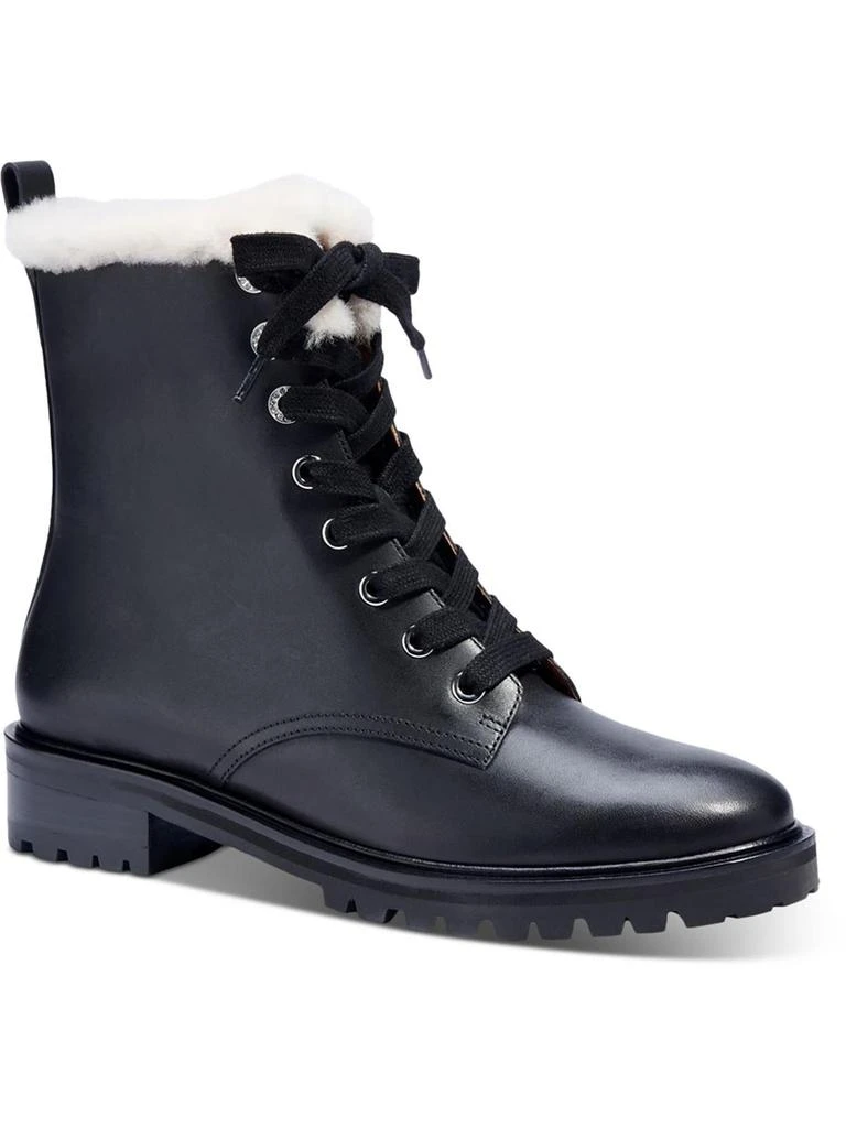 Kate Spade Jemma Womens Leather Ankle Combat & Lace-up Boots 1