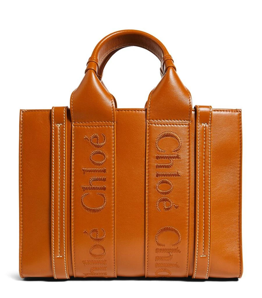 Chloé Small Leather Woody Tote Bag 1