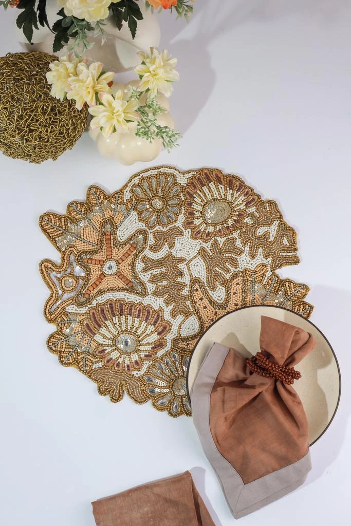 Tiramisu The "Coral Reef" Beaded Placemat 2