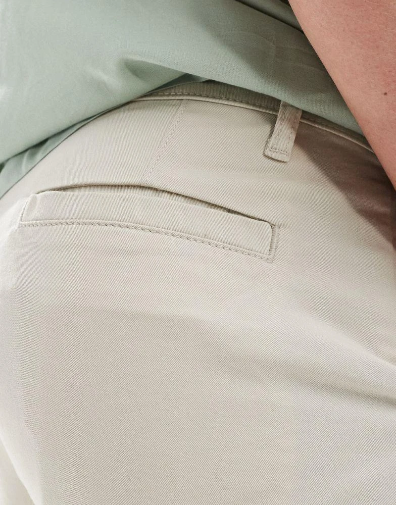 ASOS ASOS DESIGN 2 pack slim stretch chino shorts in khaki and stone save 5