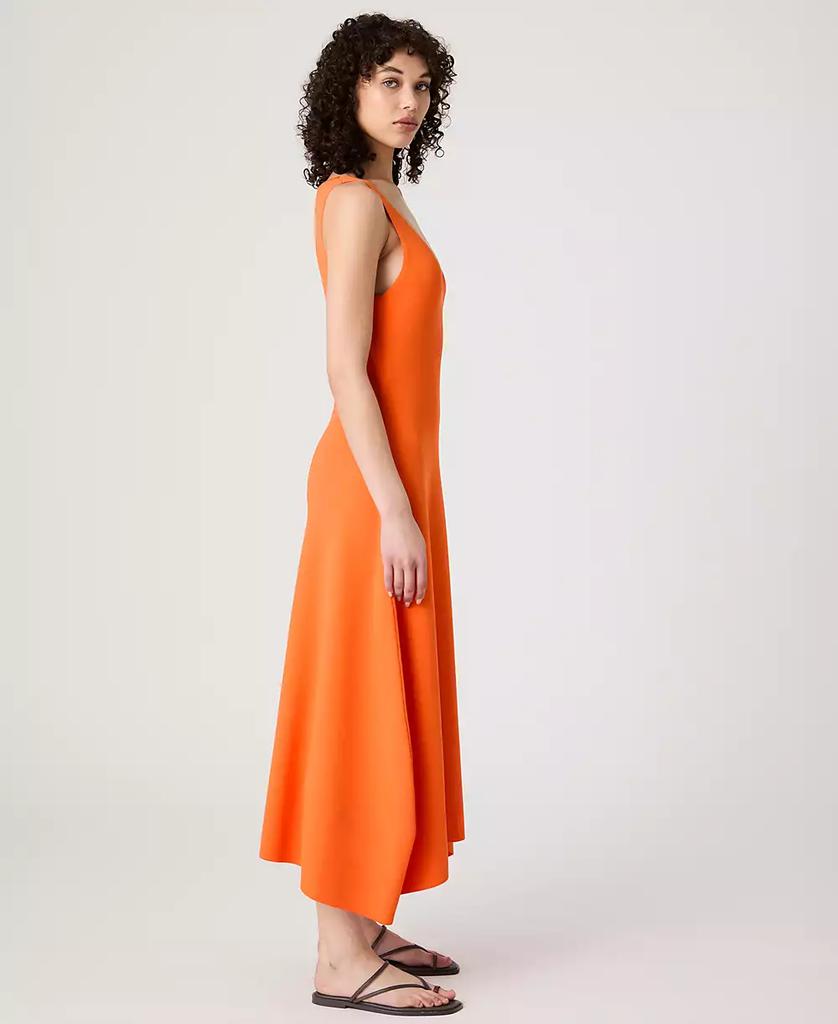 French Connection Women's V-Neck Fit & Flare Midi Dress